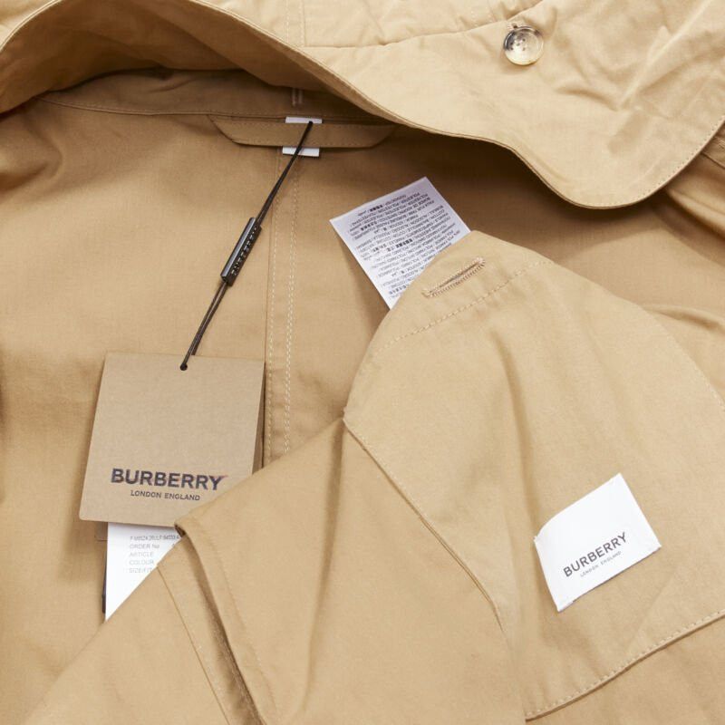 Burberry new BURBERRY RICCARDO TISCI 2019 warm walnut gabardine faux fur anorak EU52 XL Size US XL / EU 56 / 4 - 10 Thumbnail