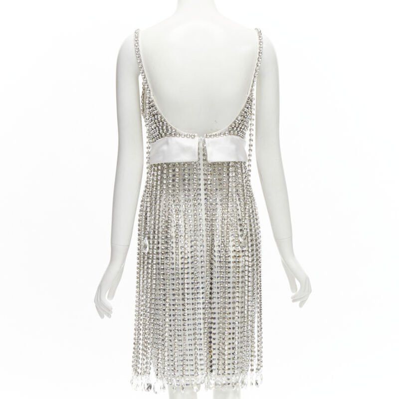 Burberry new BURBERRY RICCARDO TISCI Runway rhinestone crystal flapper dress UK6 S Size M / US 6-8 / IT 42-44 - 5 Thumbnail