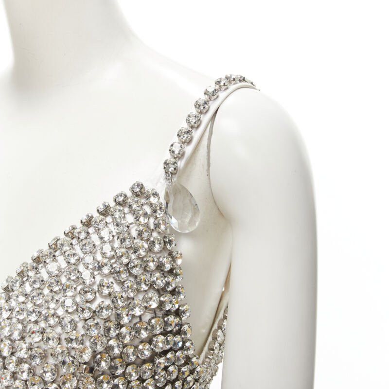 Burberry new BURBERRY RICCARDO TISCI Runway rhinestone crystal flapper dress UK6 S Size M / US 6-8 / IT 42-44 - 2 Thumbnail