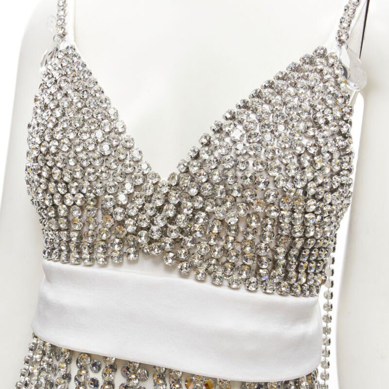 Burberry new BURBERRY RICCARDO TISCI Runway rhinestone crystal flapper dress UK6 S Size M / US 6-8 / IT 42-44 - 7 Thumbnail