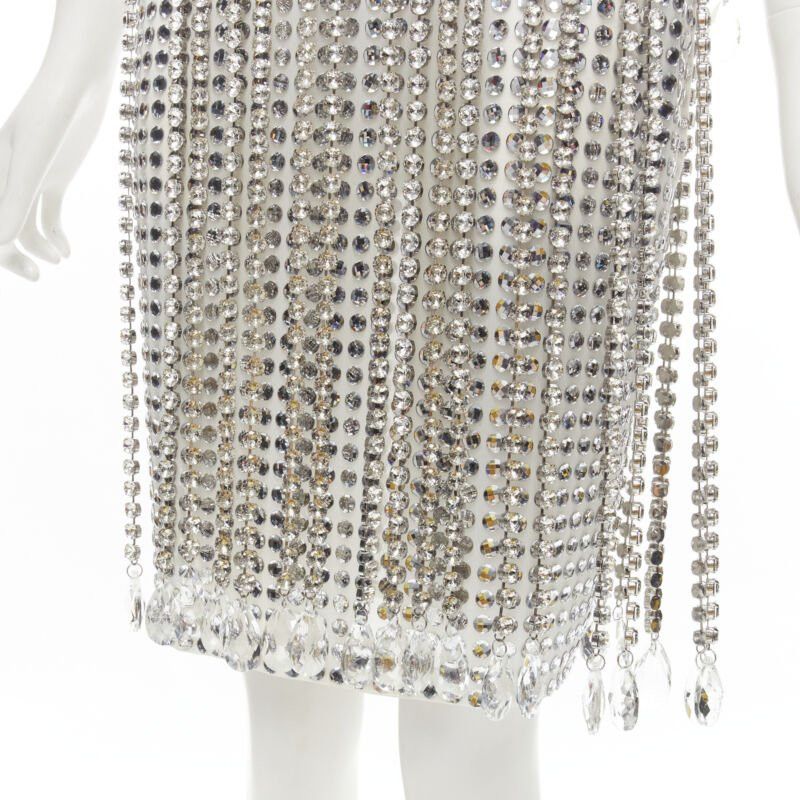 Burberry new BURBERRY RICCARDO TISCI Runway rhinestone crystal flapper dress UK6 S Size M / US 6-8 / IT 42-44 - 10 Thumbnail