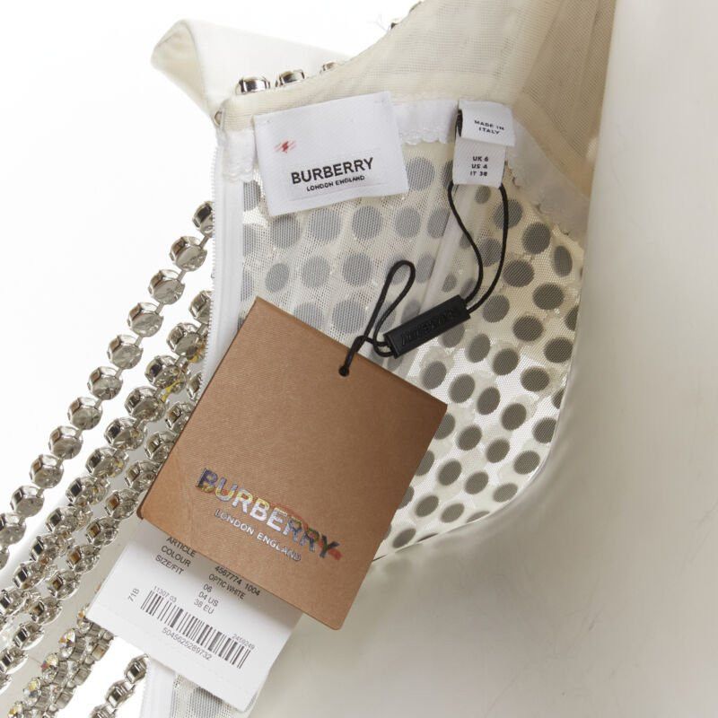 Burberry new BURBERRY RICCARDO TISCI Runway rhinestone crystal flapper dress UK6 S Size M / US 6-8 / IT 42-44 - 11 Thumbnail