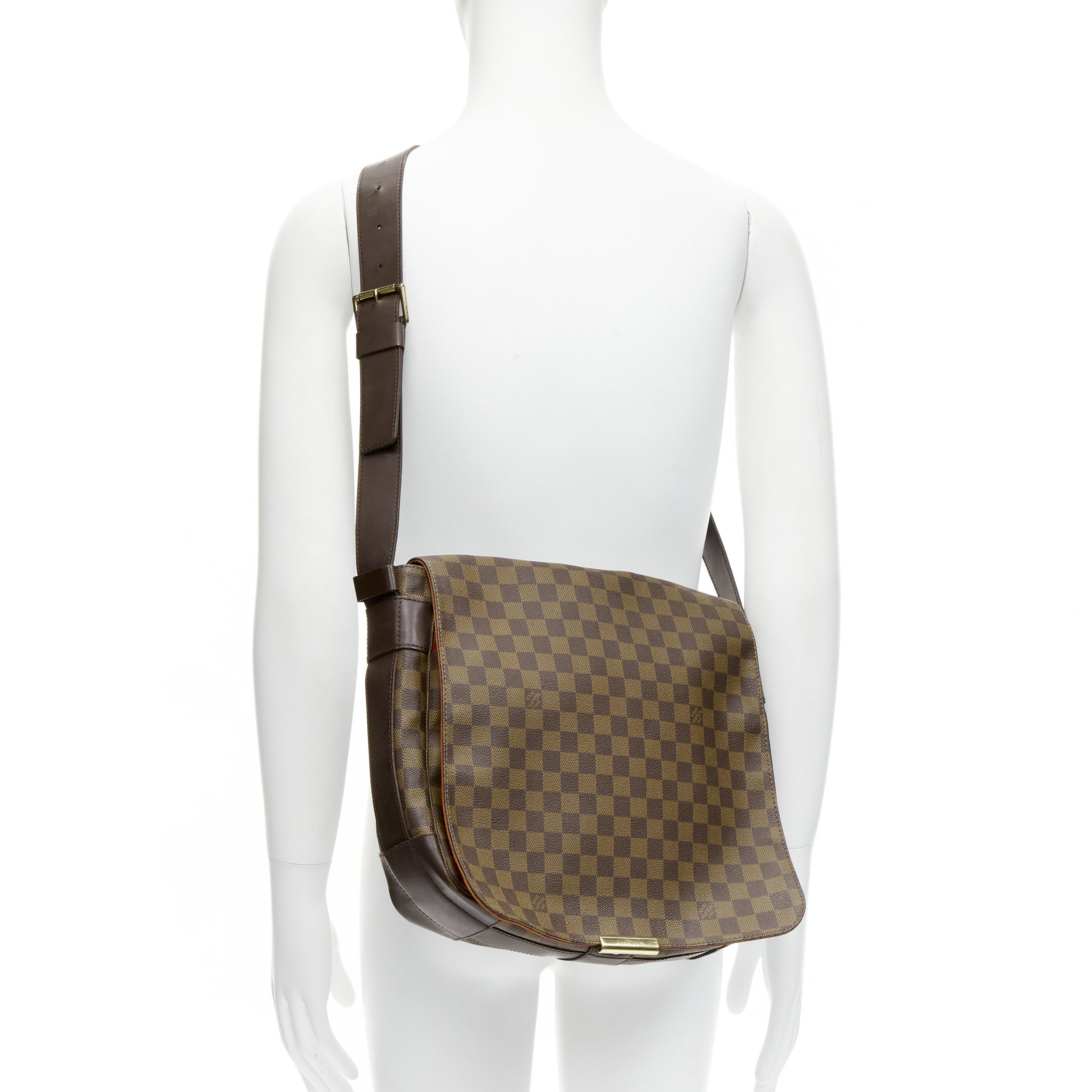 Louis Vuitton LOUIS VUITTON Bastille Ebene brown Damier LV logo canvas messenger crossbody bag Size ONE SIZE - 2 Thumbnail