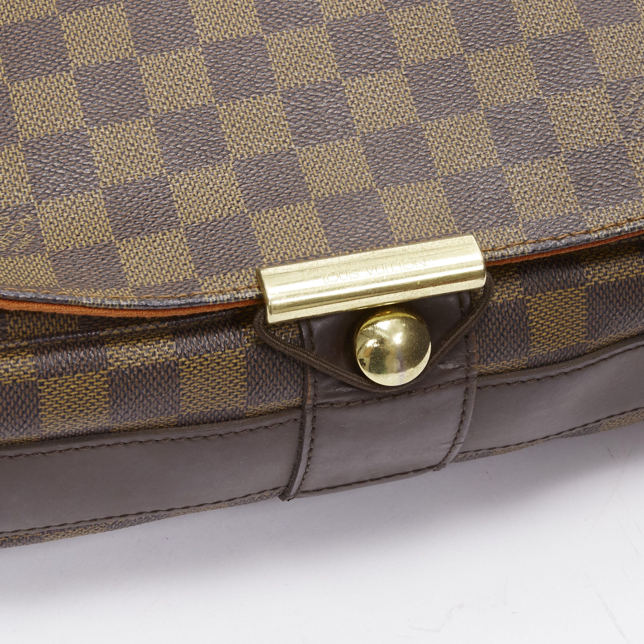 Louis Vuitton LOUIS VUITTON Bastille Ebene brown Damier LV logo canvas messenger crossbody bag Size ONE SIZE - 7 Thumbnail