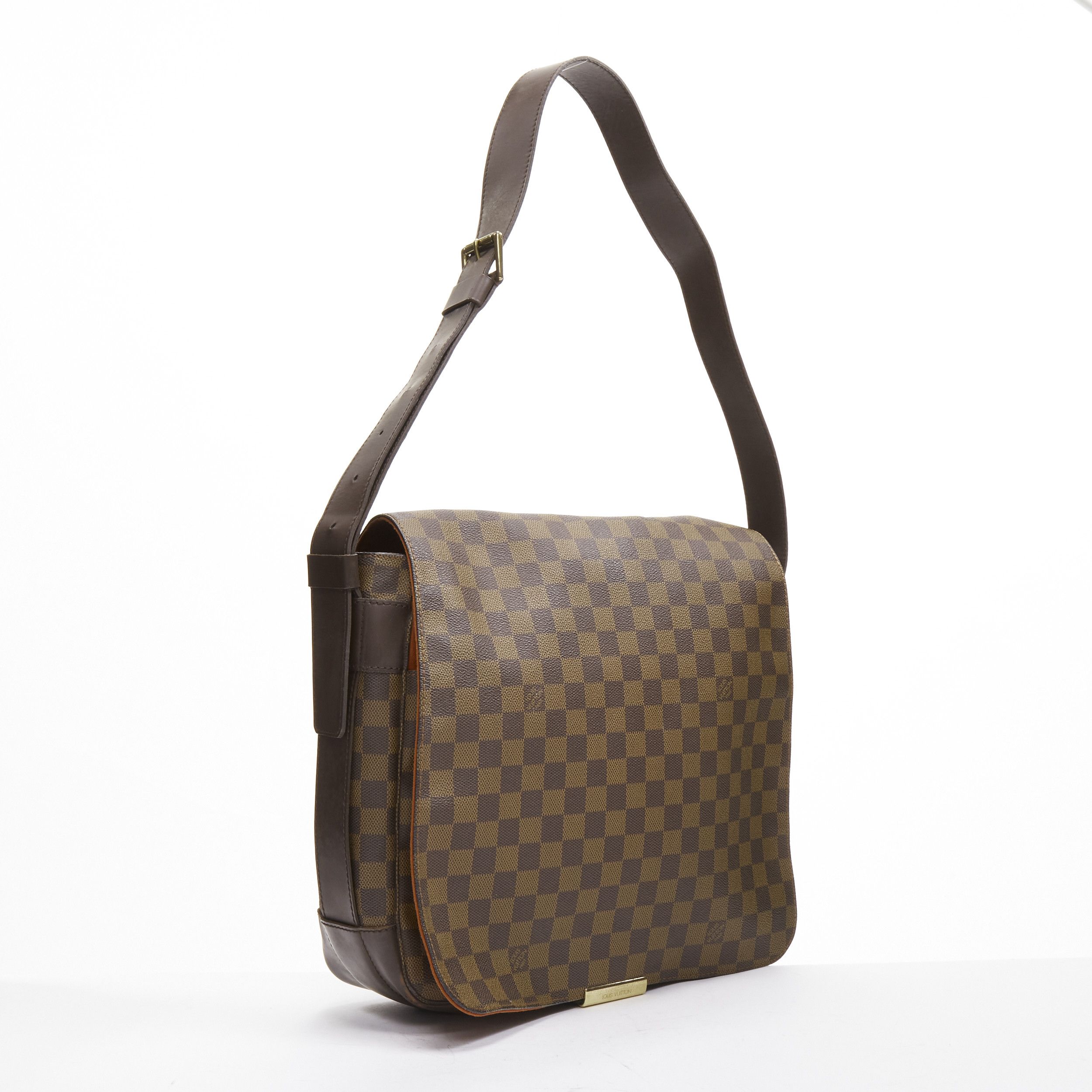 Louis Vuitton LOUIS VUITTON Bastille Ebene brown Damier LV logo canvas messenger crossbody bag Size ONE SIZE - 3 Thumbnail
