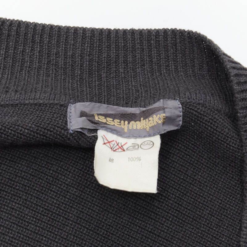 Issey Miyake rare ISSEY MIYAKE 1980's Vintage grey deconstructed bias cutout sweater dress M Size M / US 6-8 / IT 42-44 - 9 Thumbnail