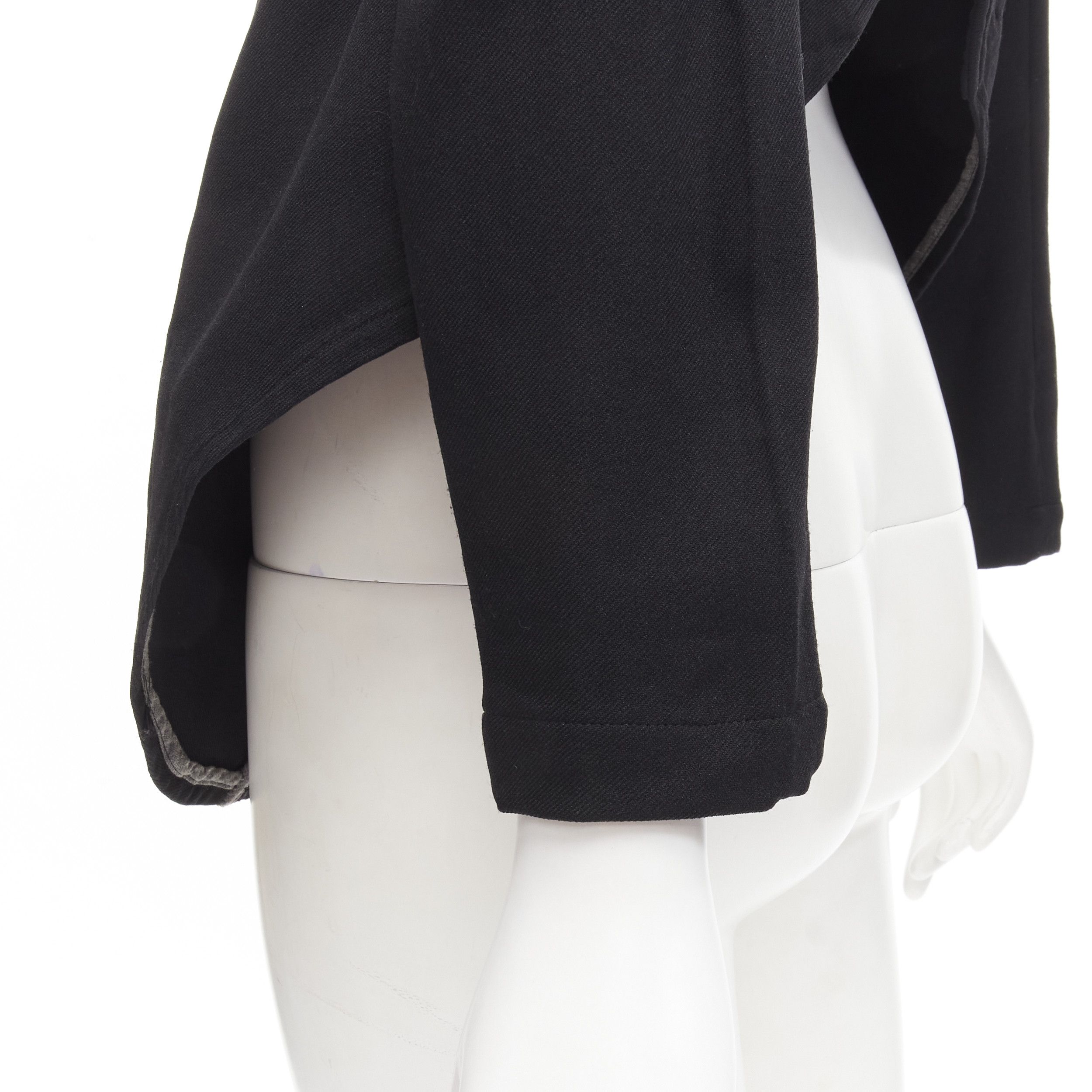 Comme des Garcons COMME DES GARCONS 2004 Runway black lace eyelet 2-way deconstructed jacket M Size M / US 6-8 / IT 42-44 - 8 Thumbnail