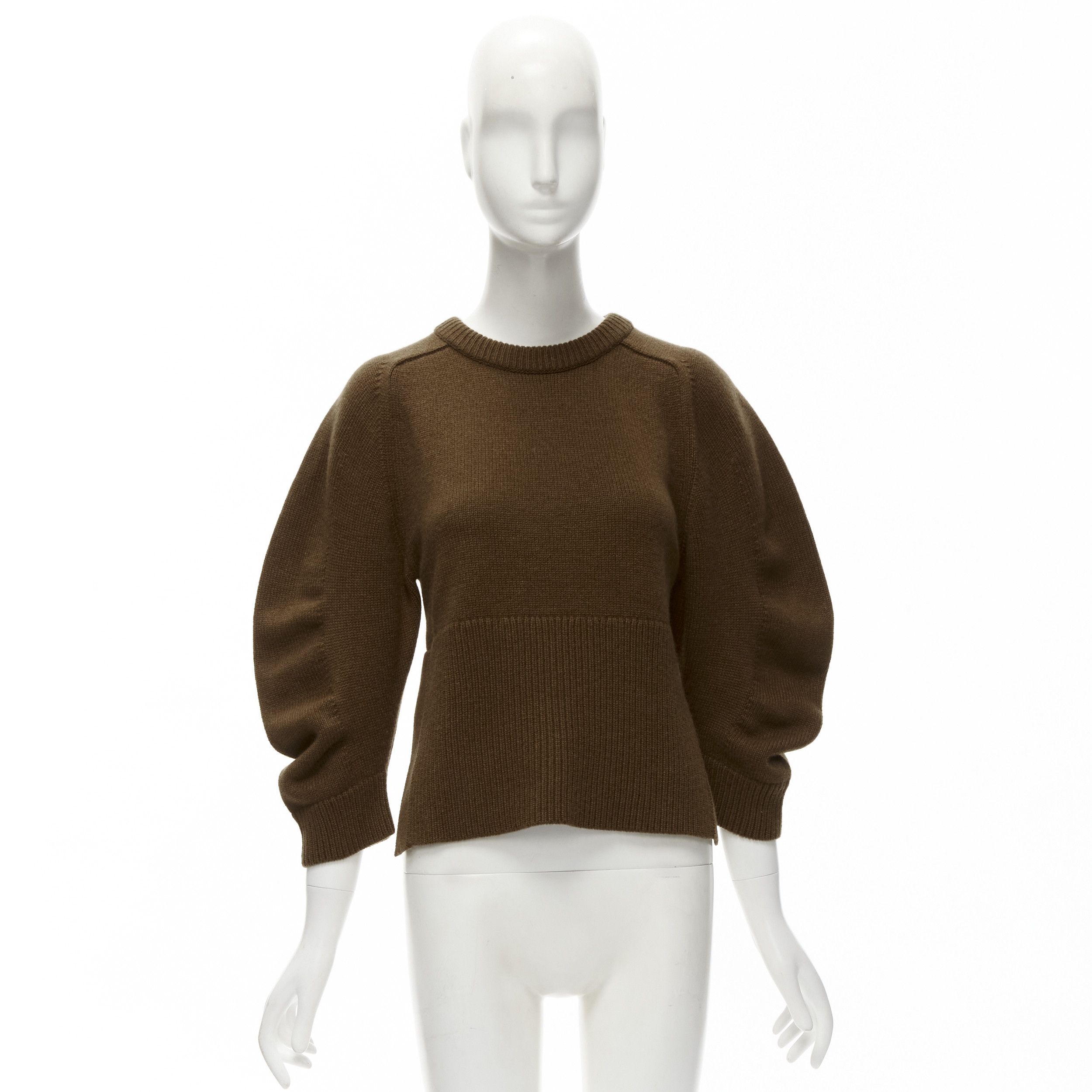 Chloe CHLOE 100% cashmere brow round puff sleeve cropped sweater S Size M / US 6-8 / IT 42-44 - 10 Thumbnail