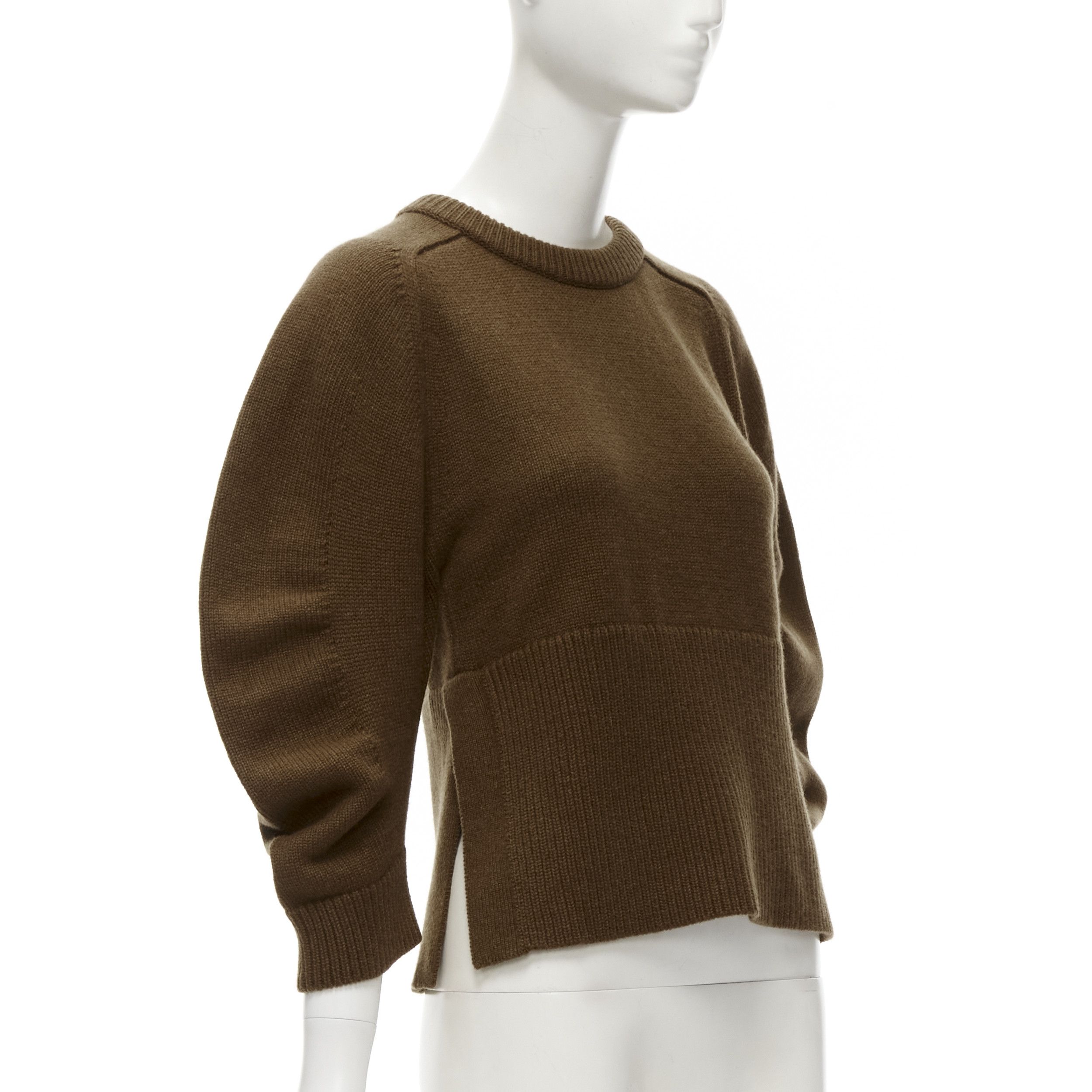 Chloe CHLOE 100% cashmere brow round puff sleeve cropped sweater S Size M / US 6-8 / IT 42-44 - 3 Thumbnail