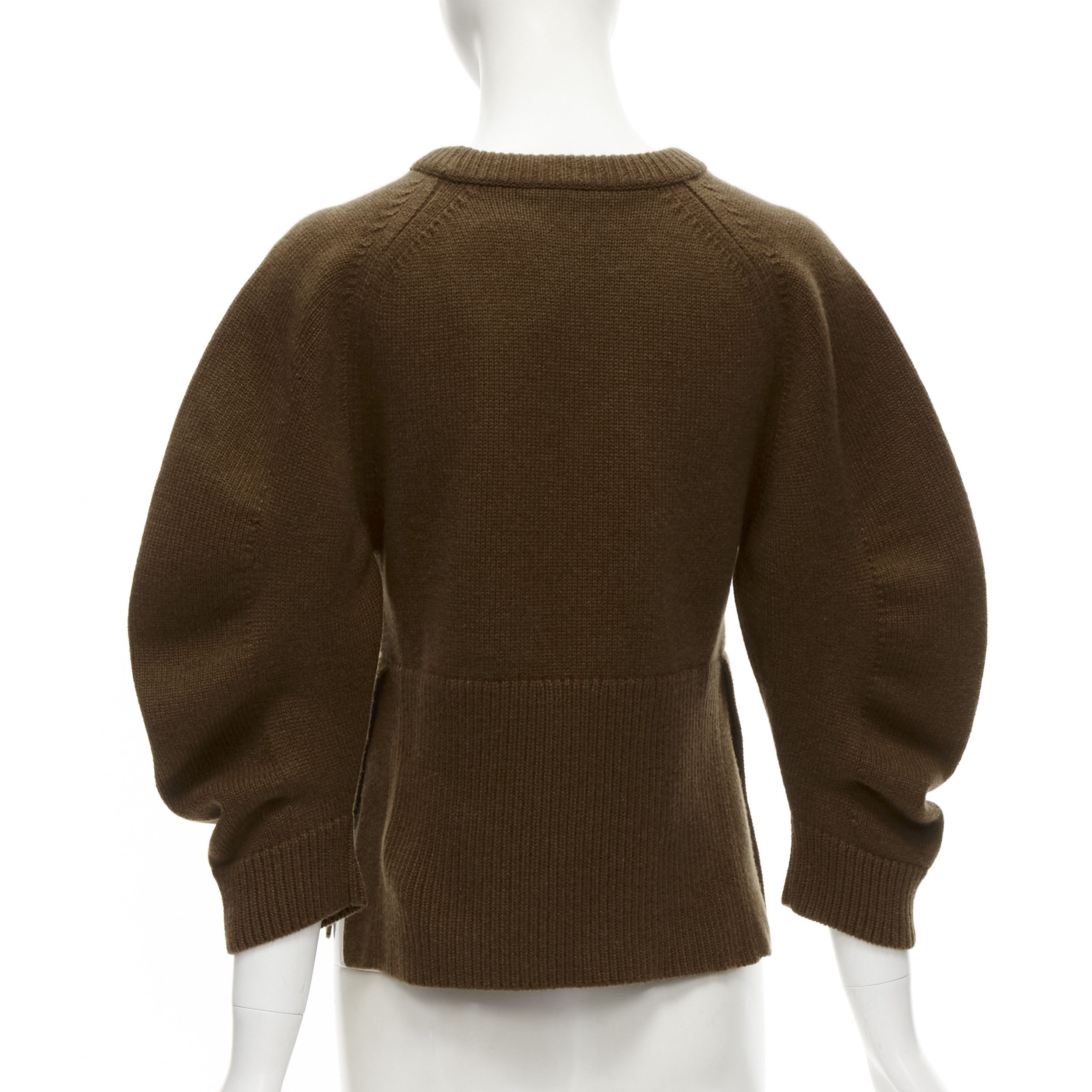Chloe CHLOE 100% cashmere brow round puff sleeve cropped sweater S Size M / US 6-8 / IT 42-44 - 5 Thumbnail