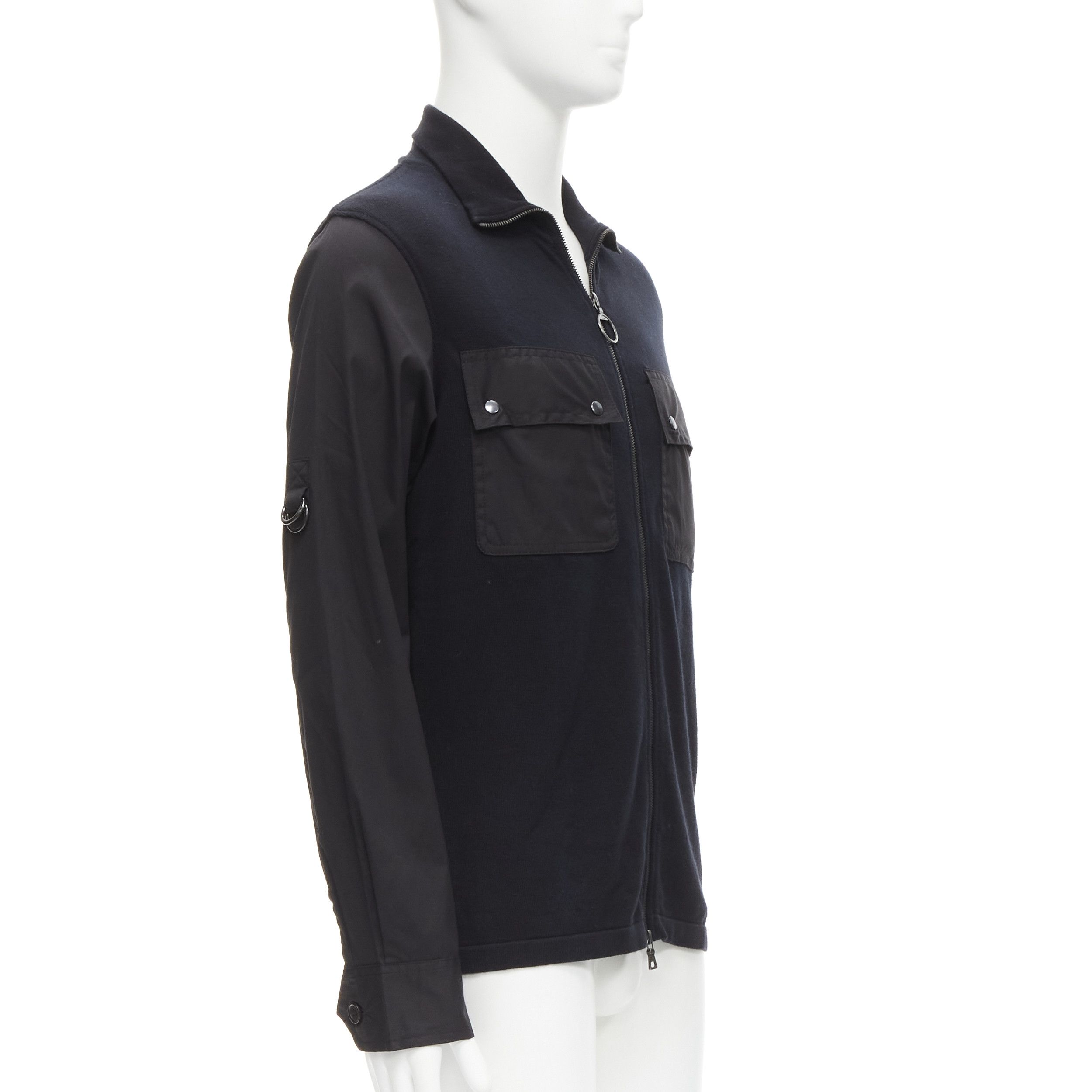 Prada PRADA LINEA ROSSA black cotton utility pocket zip up jacket IT50 L Size US L / EU 52-54 / 3 - 3 Thumbnail