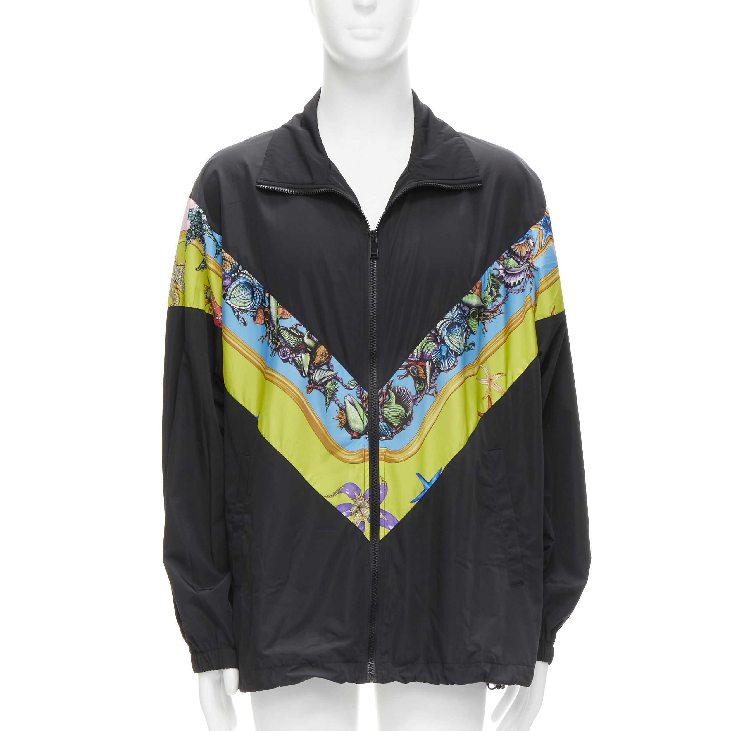 Versace VERSACE 2021 Tresor De La Mer black starfish track jacket IT50 L Size US L / EU 52-54 / 3 - 2 Thumbnail