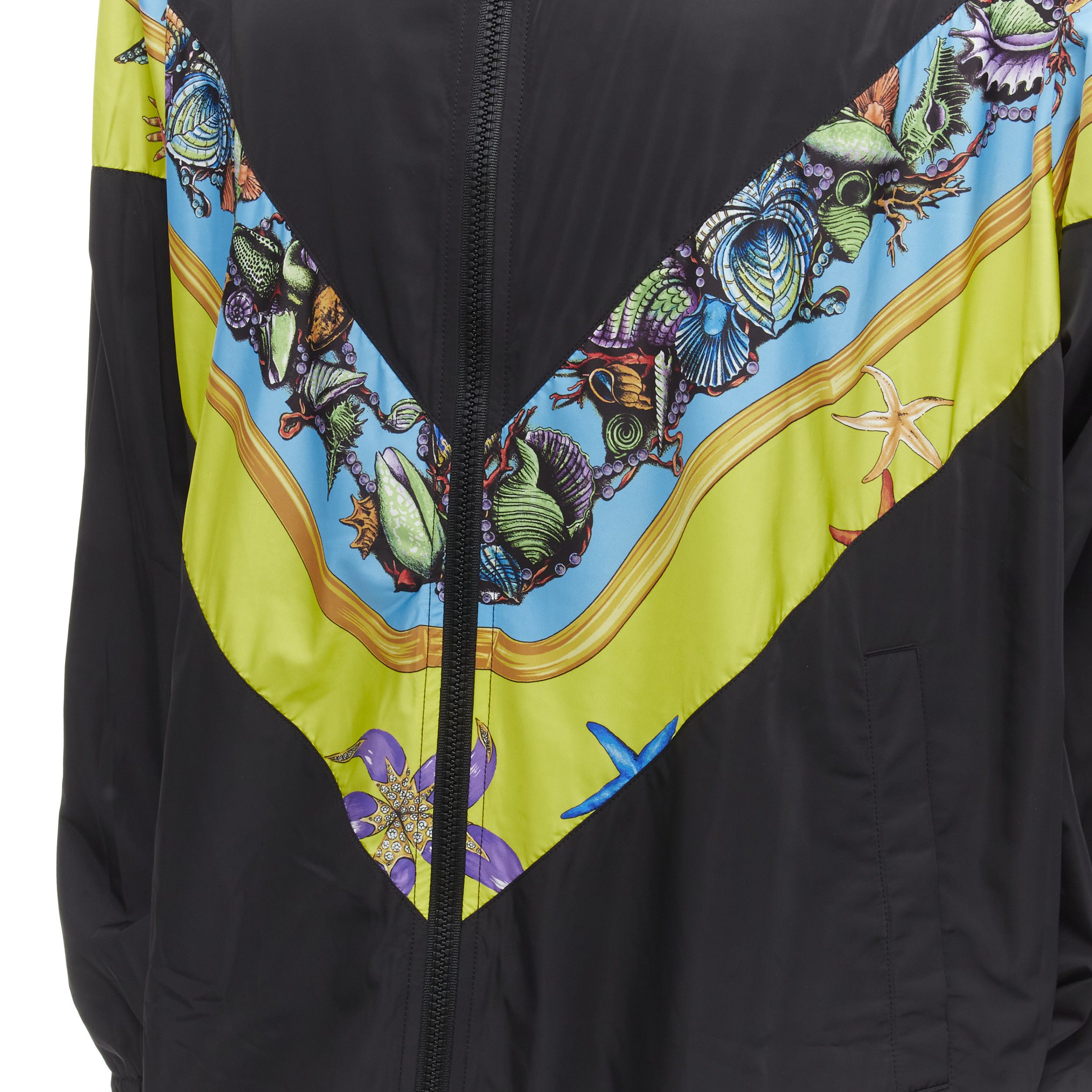 Versace VERSACE 2021 Tresor De La Mer black starfish track jacket IT50 L Size US L / EU 52-54 / 3 - 8 Thumbnail