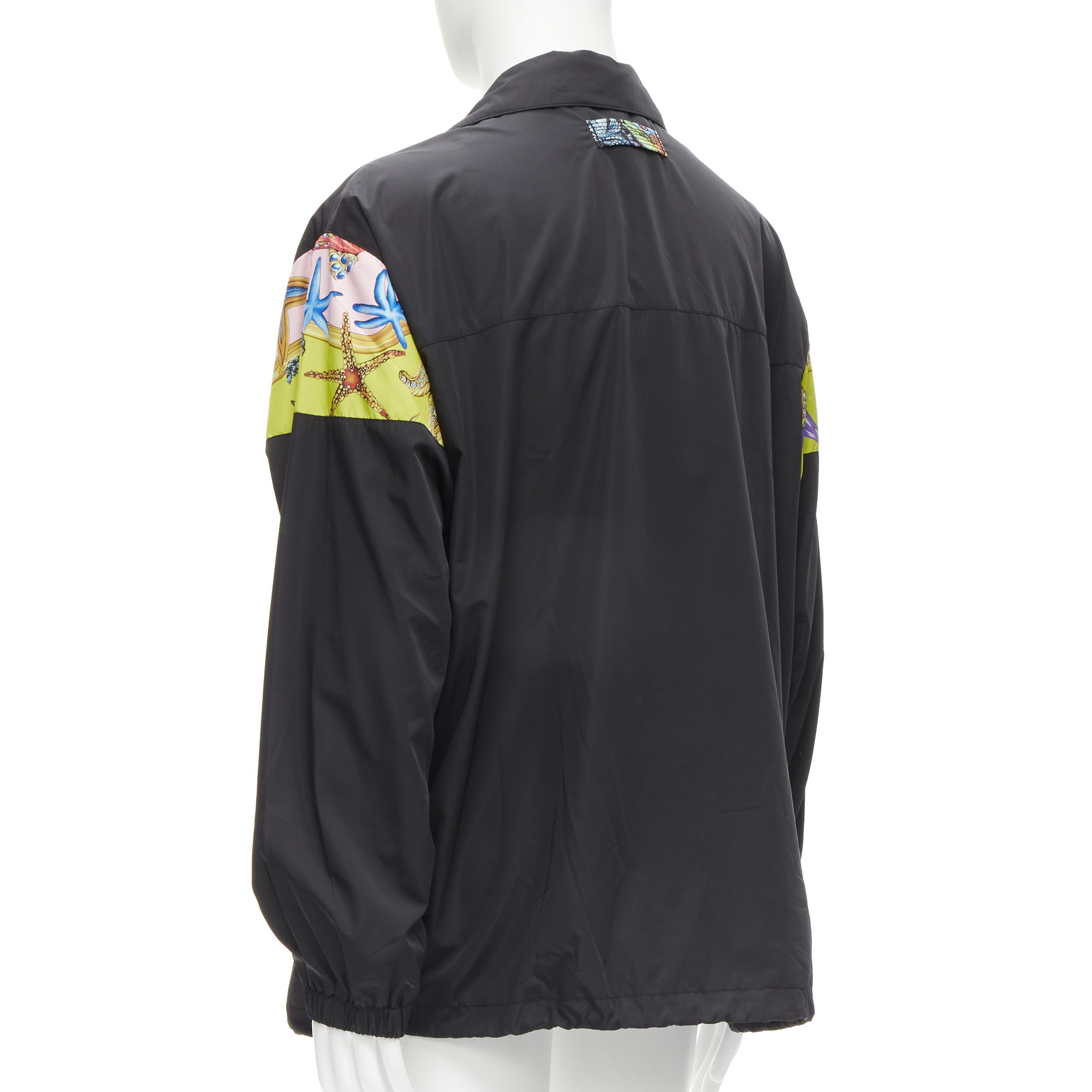 Versace VERSACE 2021 Tresor De La Mer black starfish track jacket IT50 L Size US L / EU 52-54 / 3 - 6 Thumbnail