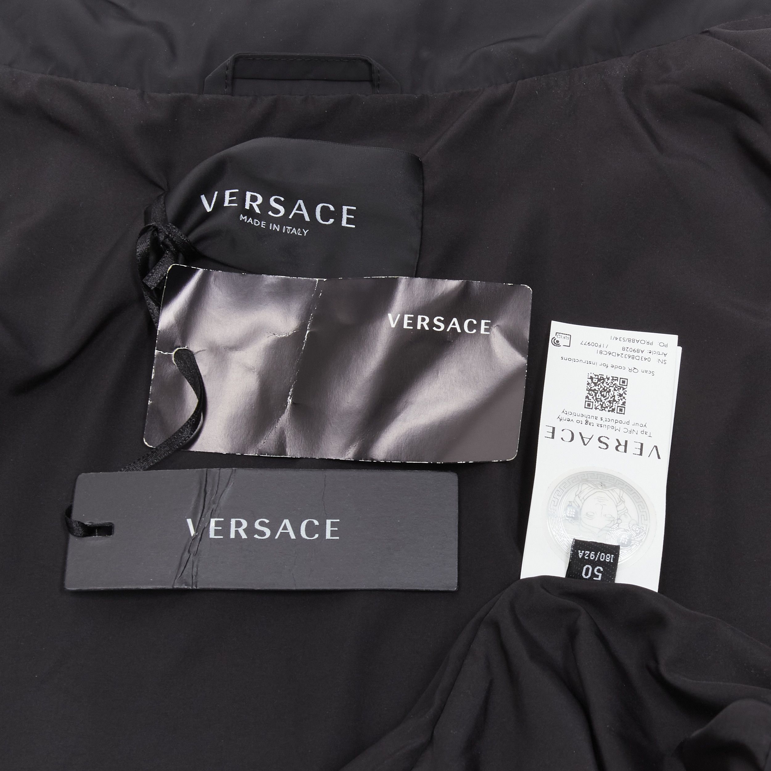 Versace new VERSACE 2021 Tresor De La Mer black starfish track jacket IT52 XL Size US XL / EU 56 / 4 - 10 Thumbnail