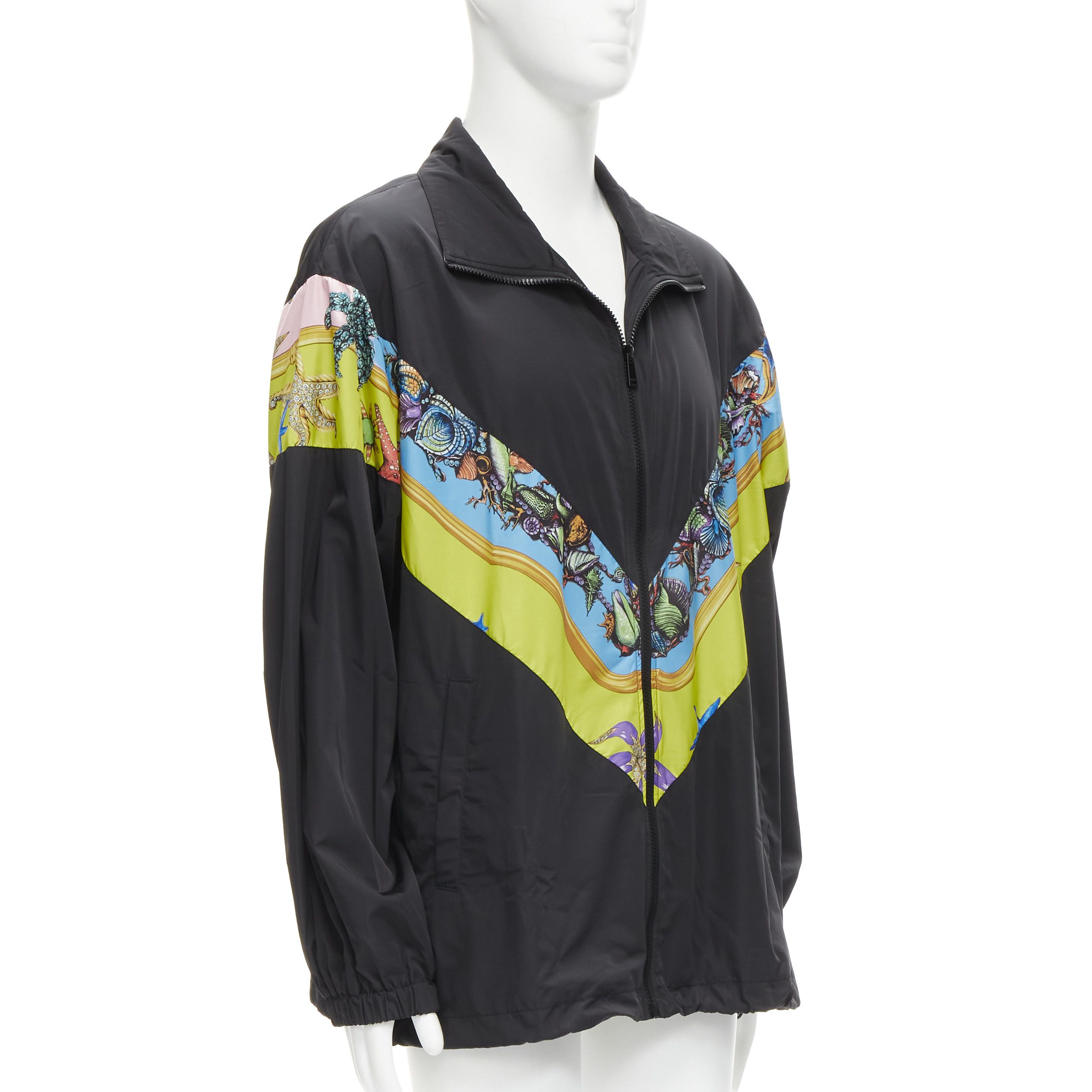Versace new VERSACE 2021 Tresor De La Mer black starfish track jacket IT52 XL Size US XL / EU 56 / 4 - 3 Thumbnail