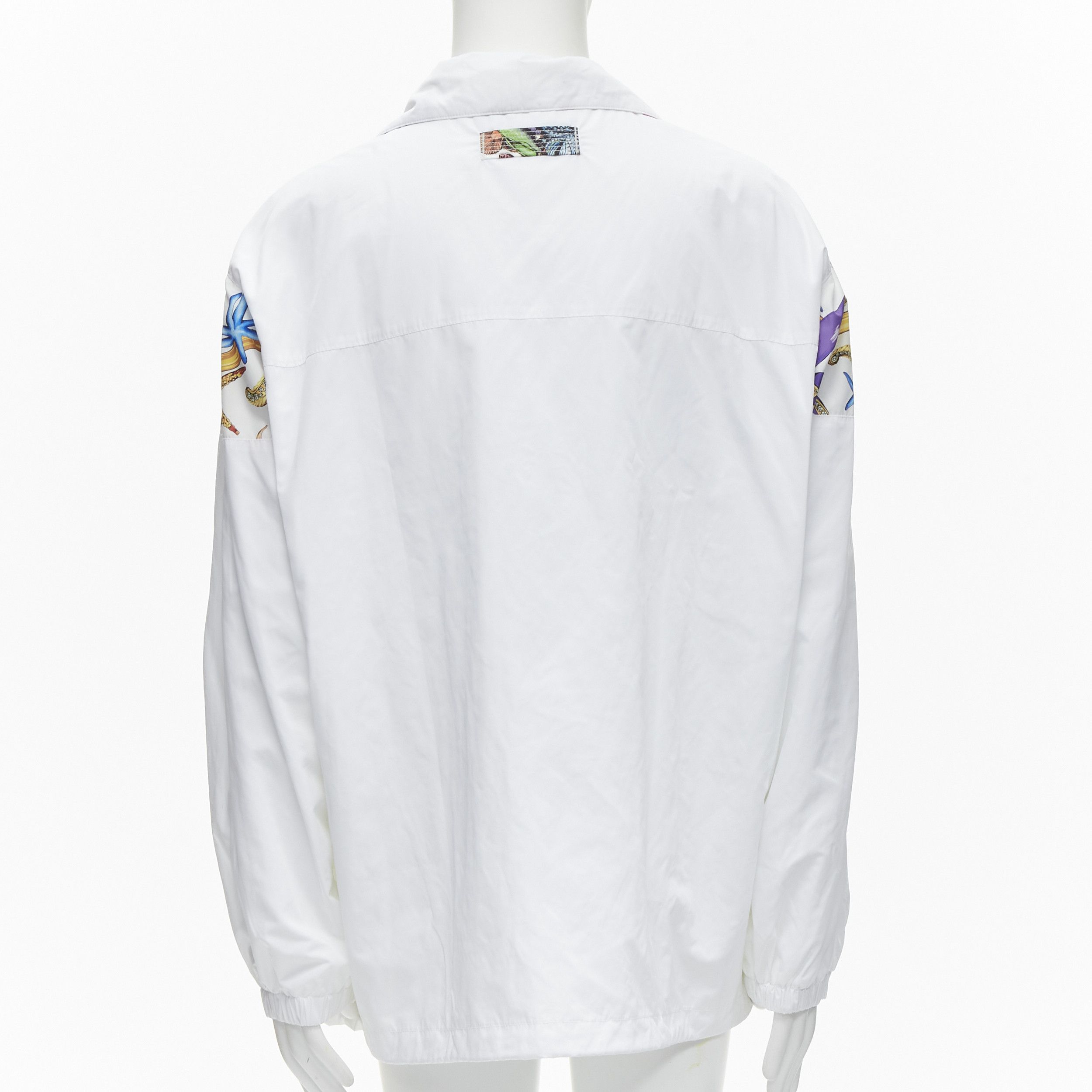 Versace new VERSACE 2021 Tresor De La Mer Runway white starfish track jacket IT52 XL Size US XL / EU 56 / 4 - 5 Thumbnail