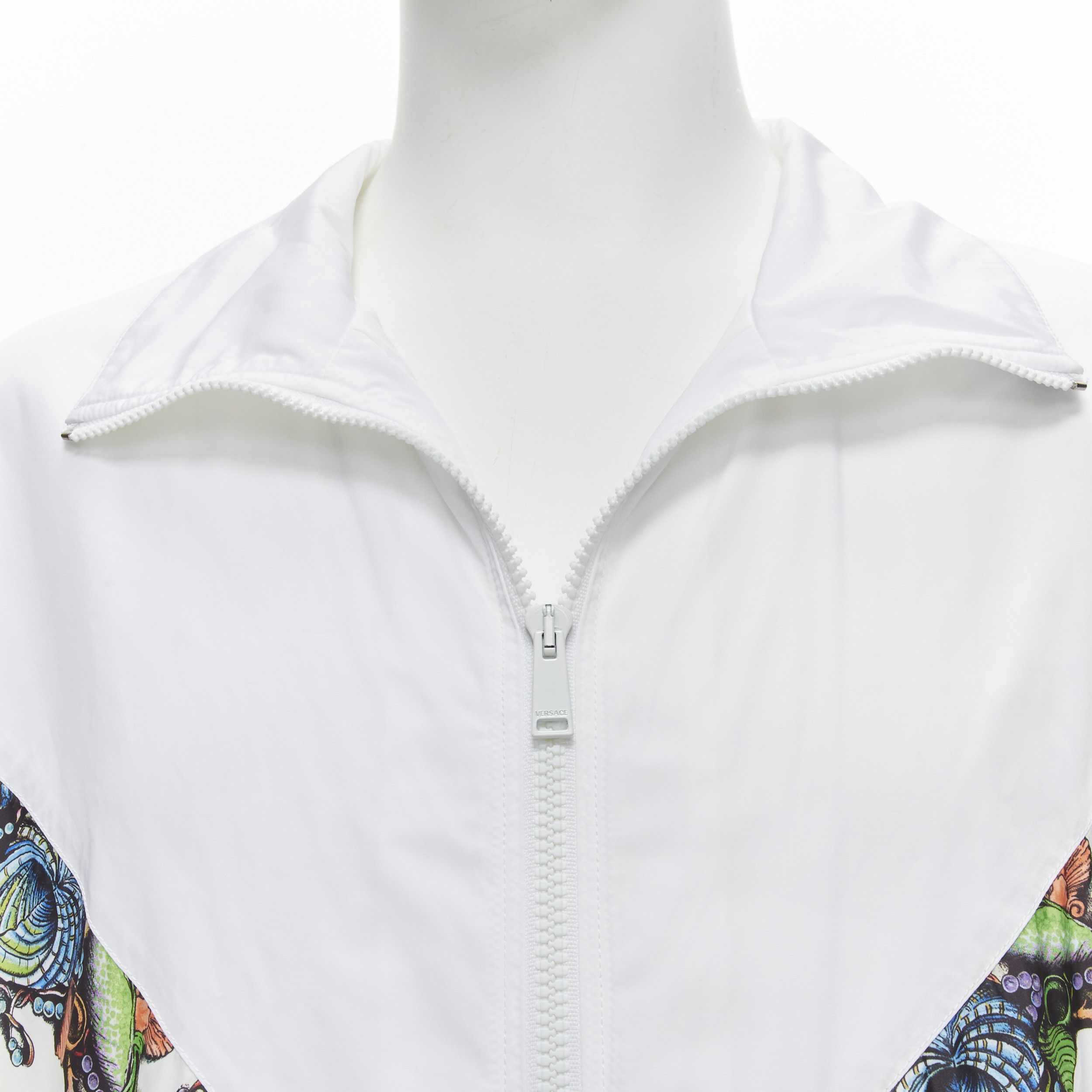 Versace new VERSACE 2021 Tresor De La Mer Runway white starfish track jacket IT52 XL Size US XL / EU 56 / 4 - 9 Thumbnail