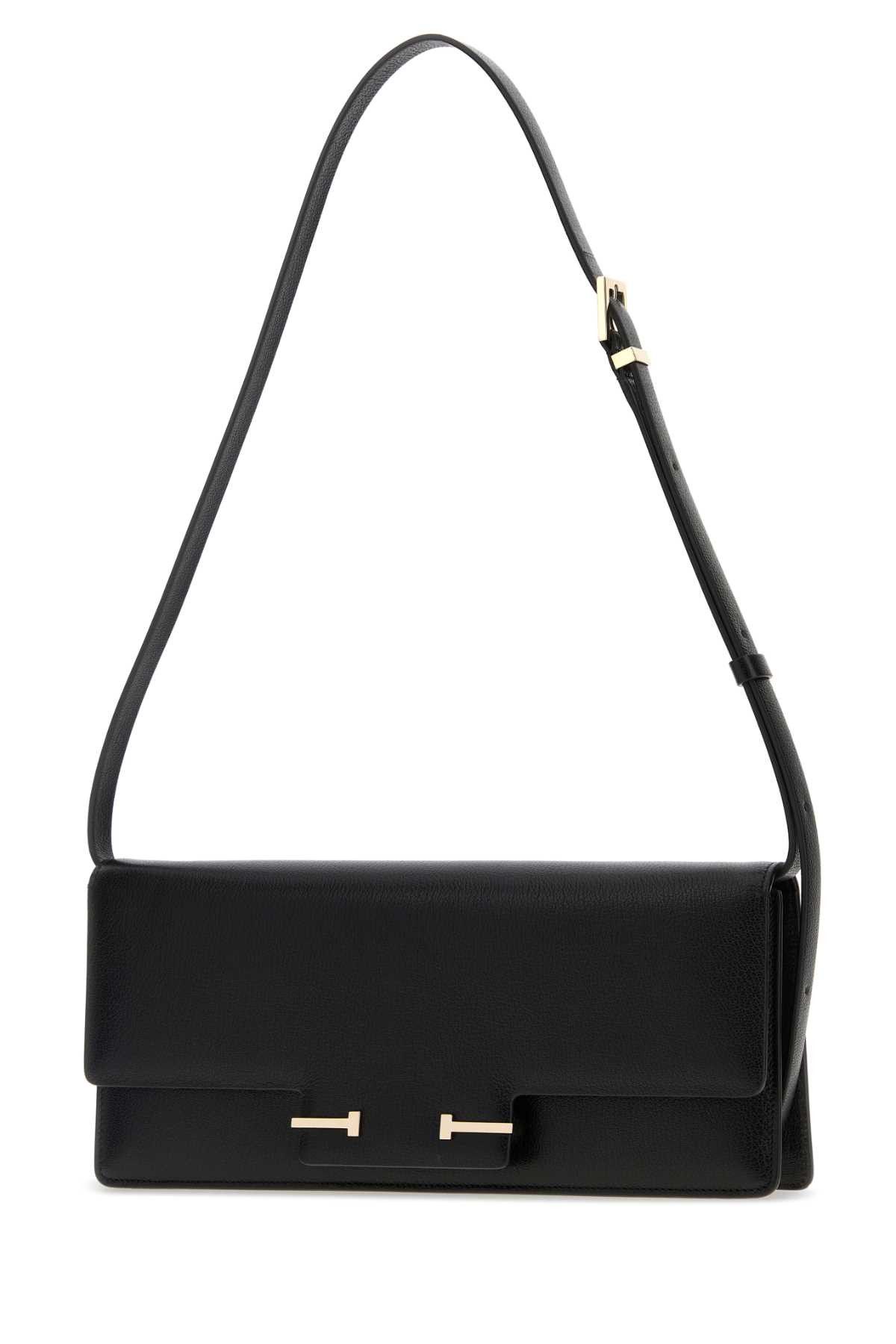 Tom Ford Black Leather Crossbody Bag Size ONE SIZE - 2 Thumbnail
