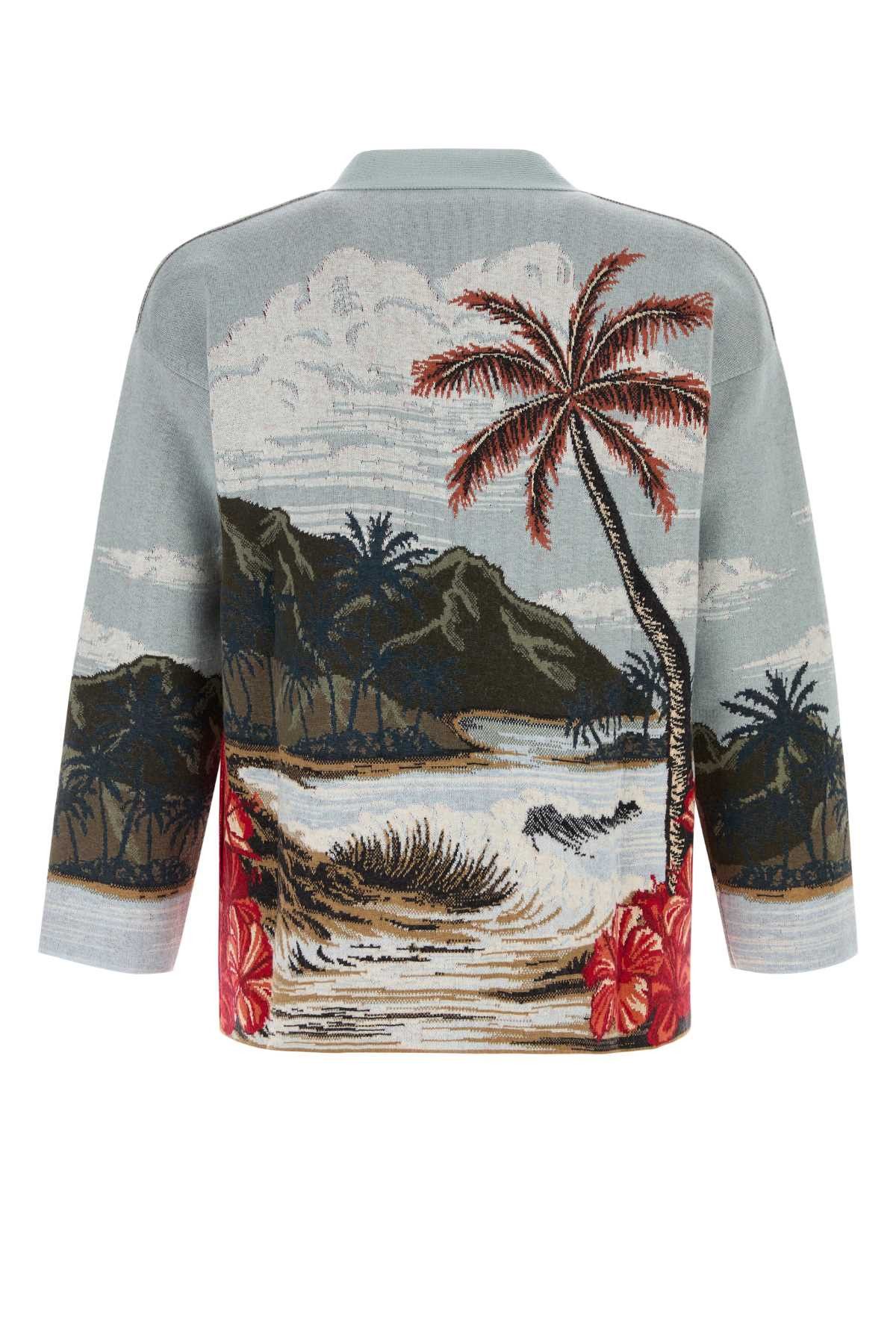 Alanui Embroidered Wool Blend Cardigan Size US M / EU 48-50 / 2 - 2 Thumbnail