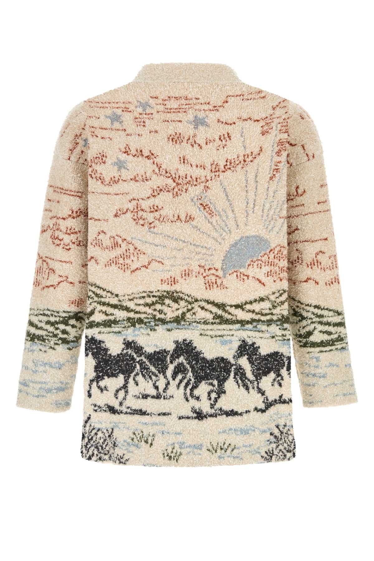 Alanui Embroidered Wool Blend Cardigan Size US M / EU 48-50 / 2 - 2 Thumbnail