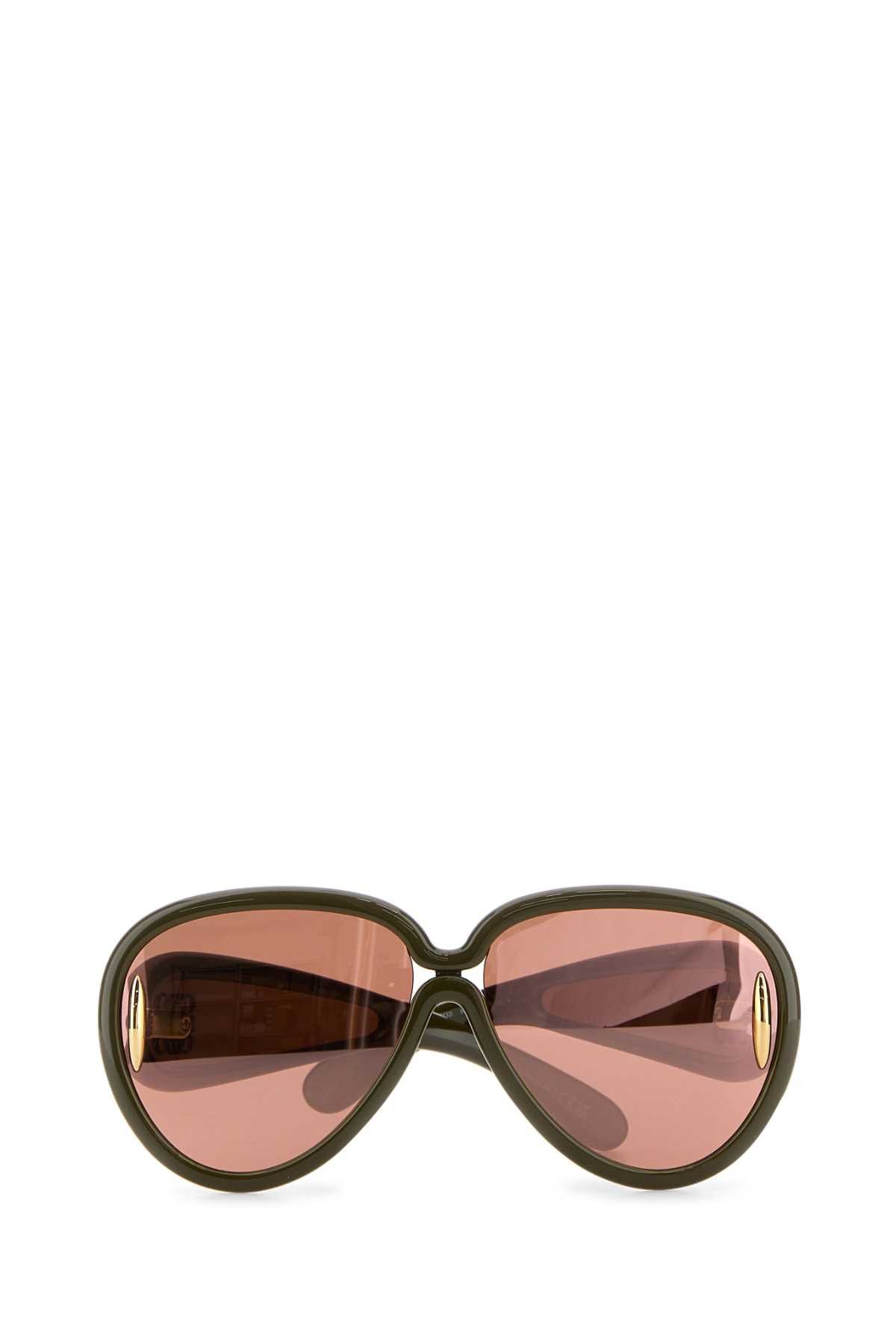 Loewe Army Green Acetate Sunglasses Size ONE SIZE - 2 Thumbnail