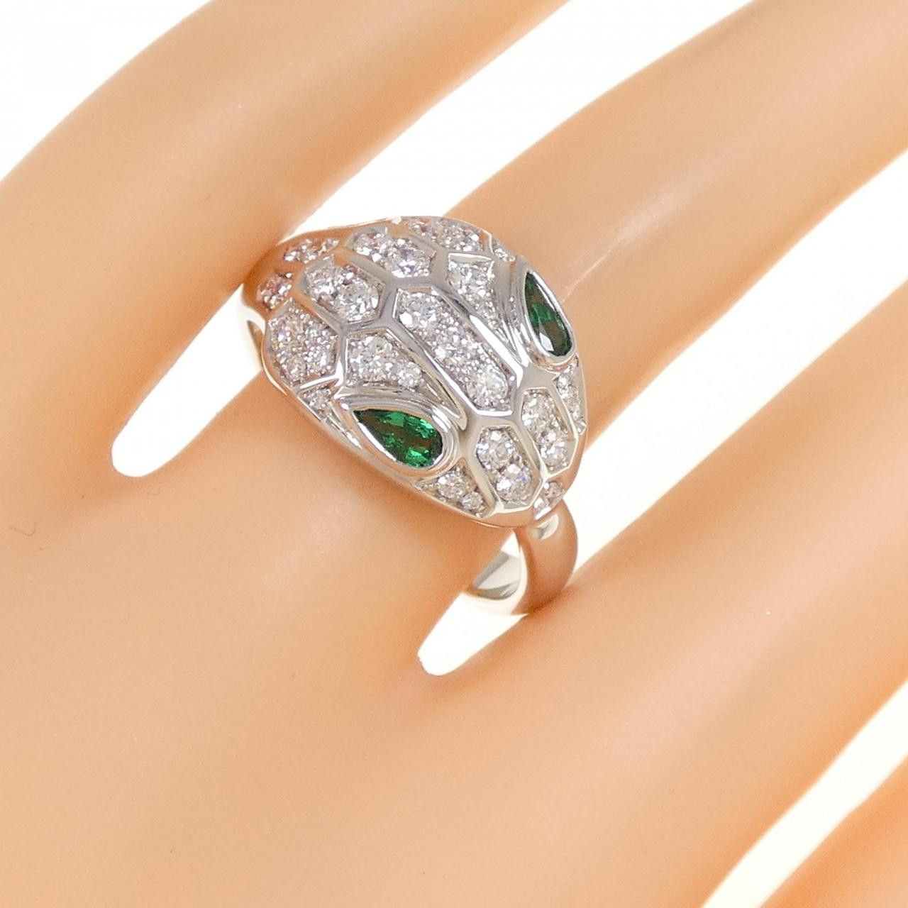 Bvlgari Bvlgari Bvlgari Serpenti 750 White Gold Ring Size 20 Metal Ring 354410 DUTY FREE for USA Size ONE SIZE - 5 Thumbnail