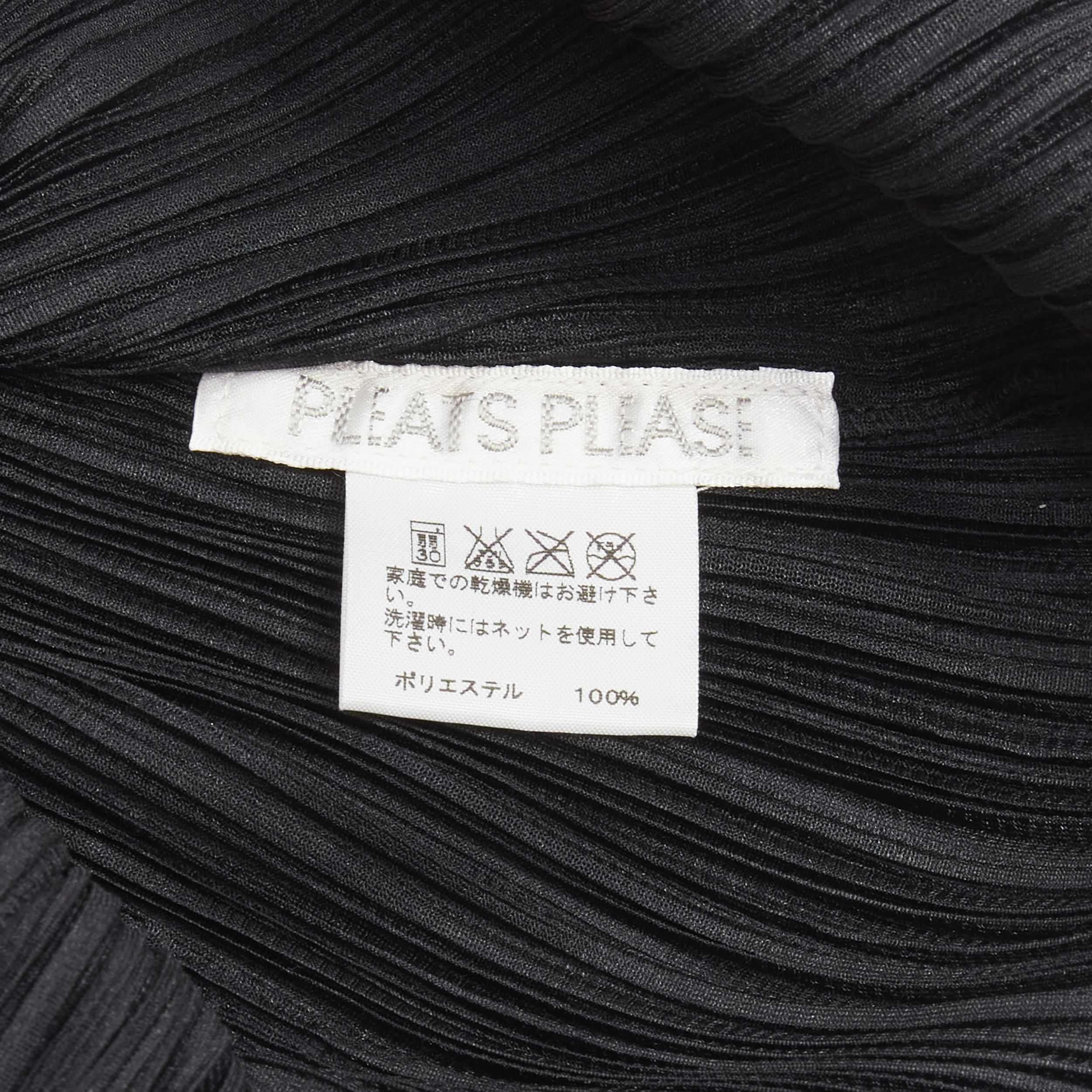 Issey Miyake rare ISSEY MIYAKE Pleats Please 2008 Vintage Orange Juice peelable black top JP3 Size M / US 6-8 / IT 42-44 - 10 Thumbnail
