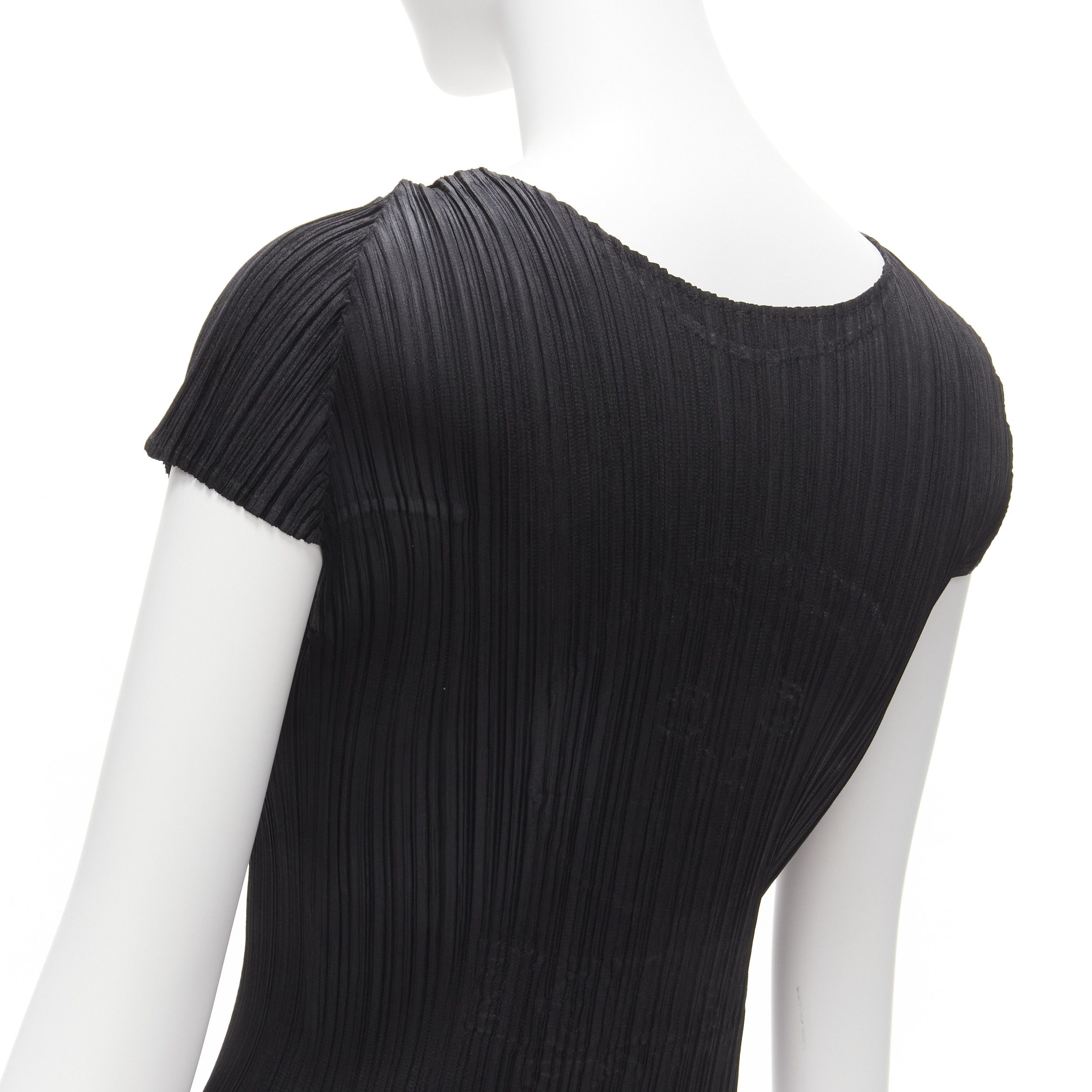 Issey Miyake rare ISSEY MIYAKE Pleats Please 2008 Vintage Orange Juice peelable black top JP3 Size M / US 6-8 / IT 42-44 - 7 Thumbnail