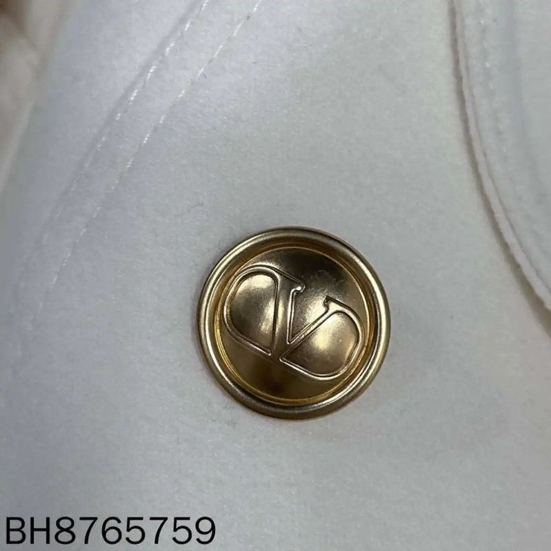 Valentino Valentino Double-Breasted White Women's Coat 0089 Size M / US 6-8 / IT 42-44 - 5 Thumbnail