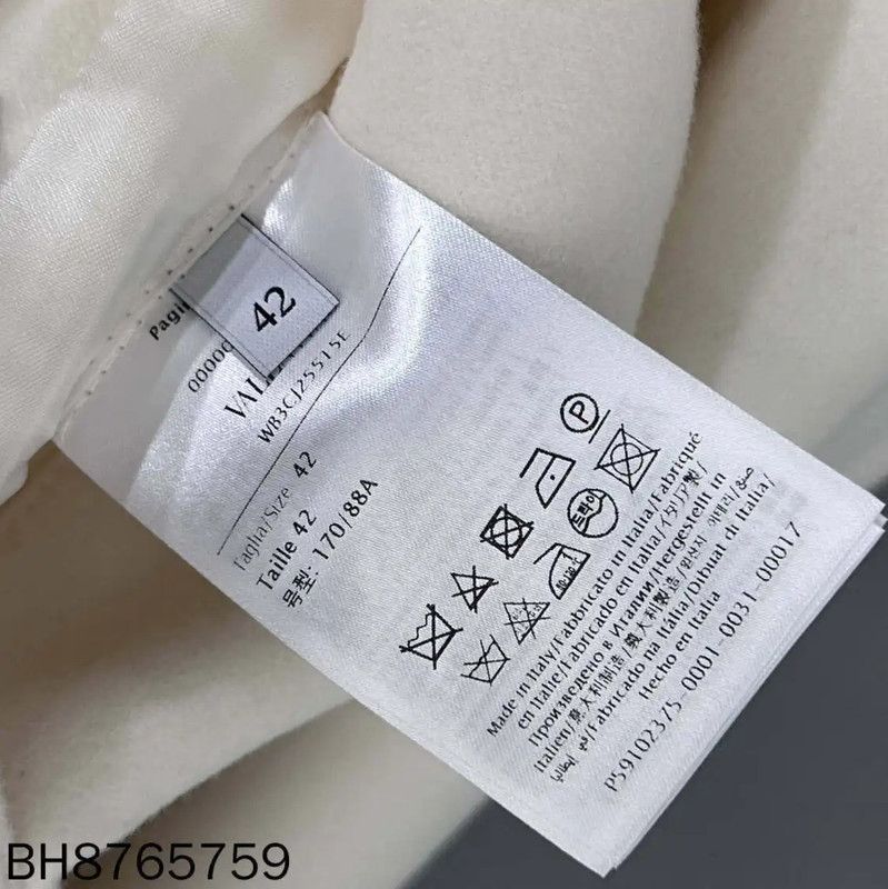 Valentino Valentino Double-Breasted White Women's Coat 0089 Size M / US 6-8 / IT 42-44 - 6 Thumbnail