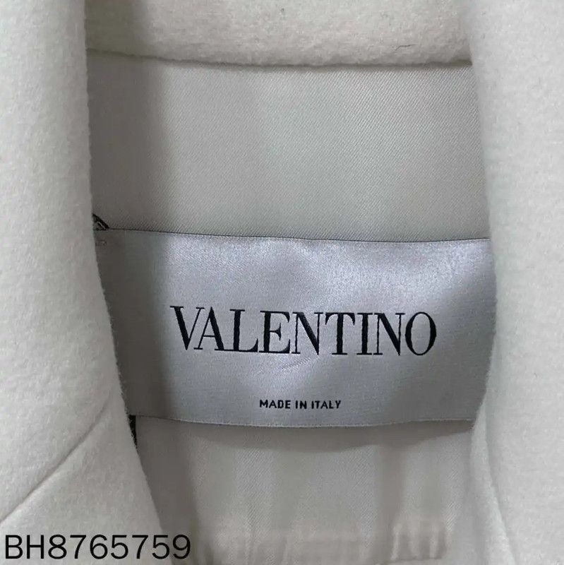 Valentino Valentino Double-Breasted White Women's Coat 0089 Size M / US 6-8 / IT 42-44 - 4 Thumbnail