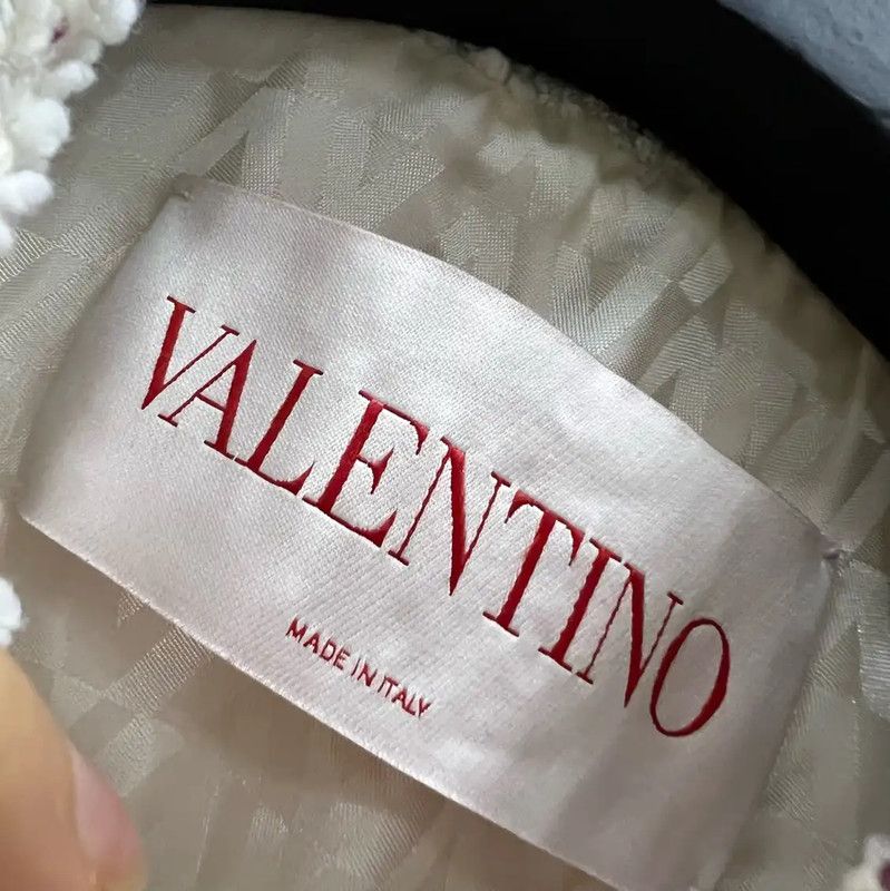 Valentino Valentino Cropped Cream Cotton Jacket for Women 0089 Size ONE SIZE - 2 Thumbnail