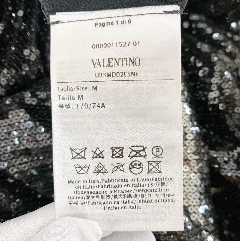 Valentino Black Mid-Length Pleated Skirt 0089