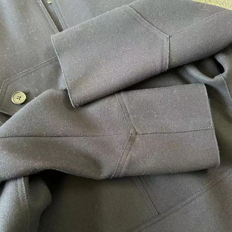Valentino Valentino Women’s Wool Coat in Navy Blue 0089 Size M / US 6-8 / IT 42-44 - 7 Thumbnail