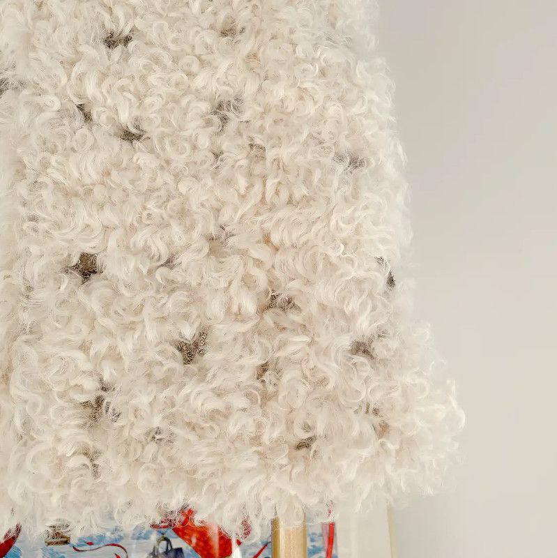 Valentino Valentino Winter Beige Faux Fur Women's Sweater 0089 Size M / US 6-8 / IT 42-44 - 4 Thumbnail