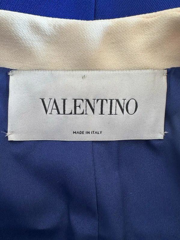 Valentino Valentino Blue Wool Women's Coat 0089 Size M / US 6-8 / IT 42-44 - 6 Thumbnail