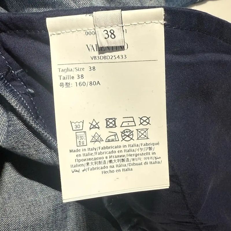 Valentino Valentino Blue Denim Dress for Women 0089 Size L / US 10 / IT 46 - 6 Thumbnail