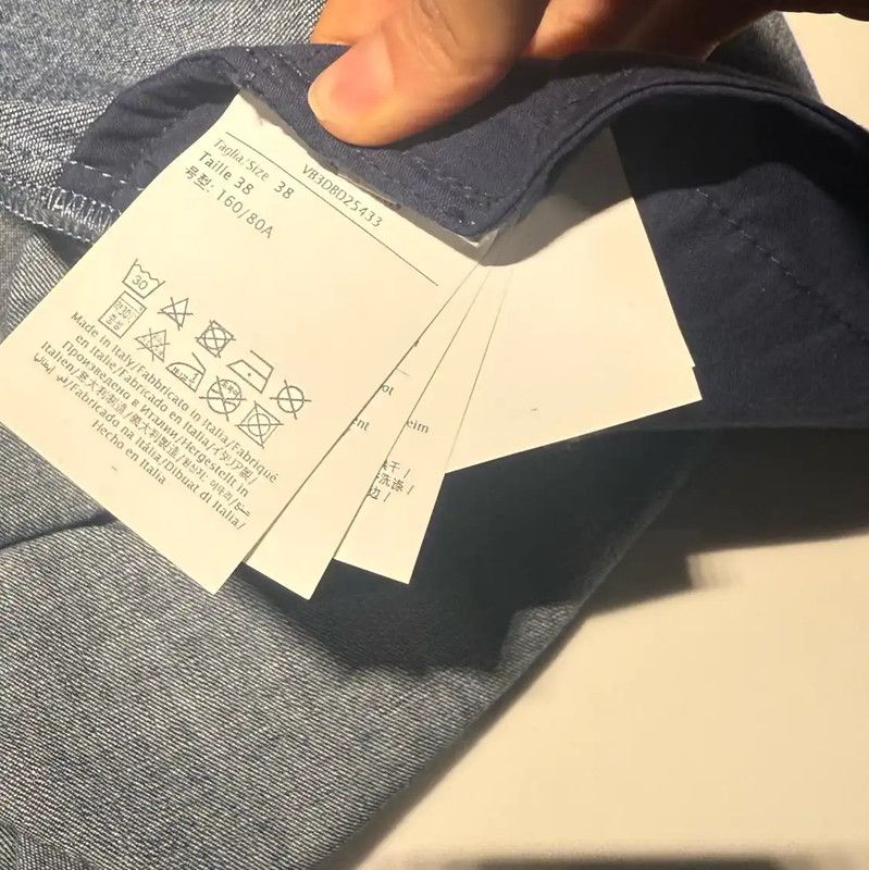 Valentino Valentino Blue Denim Dress for Women 0089 Size L / US 10 / IT 46 - 7 Thumbnail
