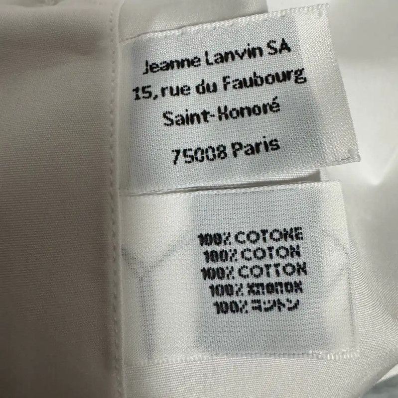 Lanvin Lanvin Women's White Shirt Size S 0089 Size S / US 4 / IT 40 - 6 Thumbnail