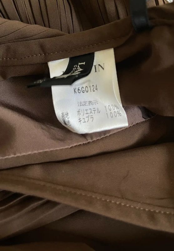 Lanvin Lanvin Brown Pleated Short Skirt for Women 0089 Size 23" - 8 Thumbnail