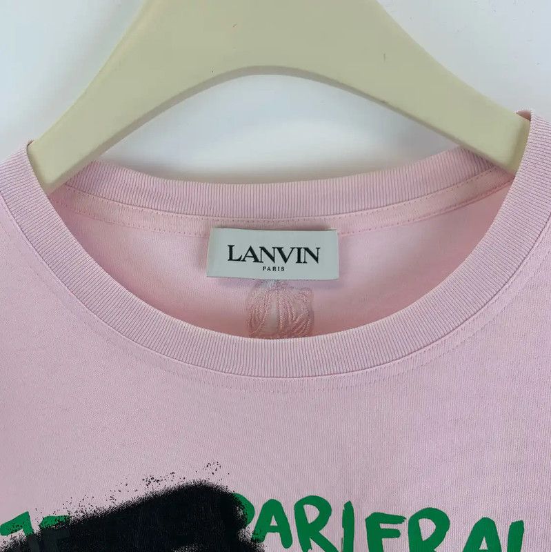 Lanvin Lanvin Pink Graphic Women's T-Shirt 0089 Size M / US 6-8 / IT 42-44 - 3 Thumbnail