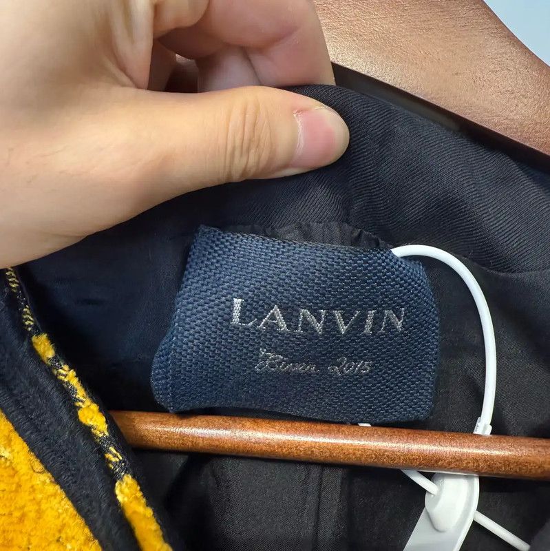 Lanvin Lanvin Yellow Printed Long Trench Coat 0089 Size M / US 6-8 / IT 42-44 - 4 Thumbnail