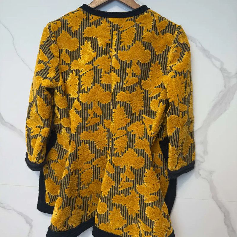 Lanvin Lanvin Yellow Printed Long Trench Coat 0089 Size M / US 6-8 / IT 42-44 - 2 Thumbnail