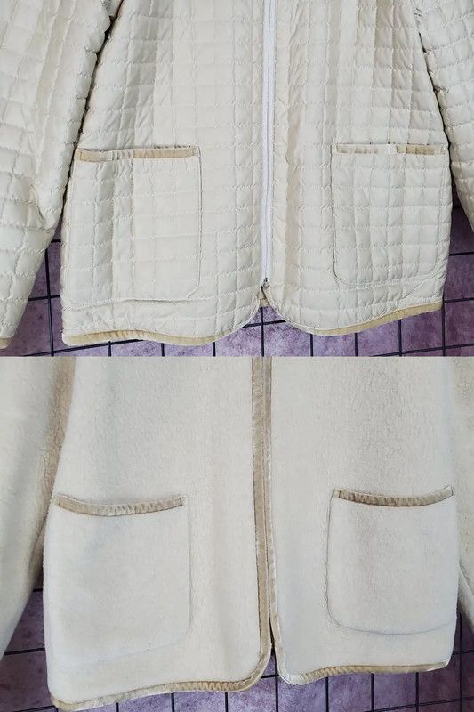 Lanvin Lanvin Beige Wool Blend Plaid Jacket 0089 Size M / US 6-8 / IT 42-44 - 7 Thumbnail