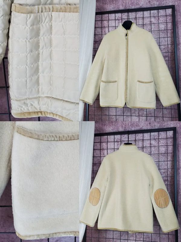 Lanvin Lanvin Beige Wool Blend Plaid Jacket 0089 Size M / US 6-8 / IT 42-44 - 4 Thumbnail
