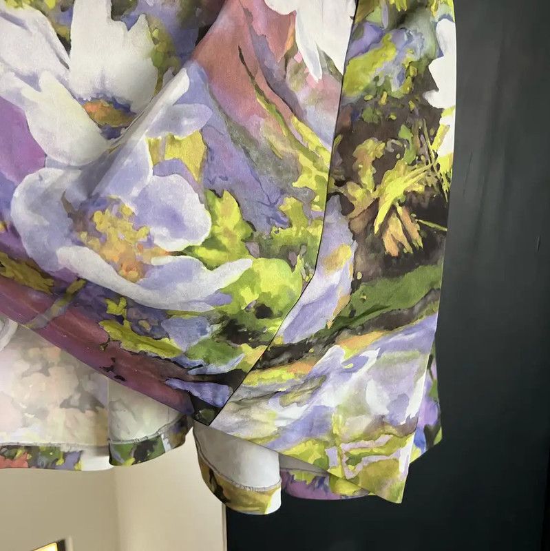 Lanvin Lanvin Floral Print Women's Skirt 0089 Size 28" / US 6 / IT 42 - 3 Thumbnail