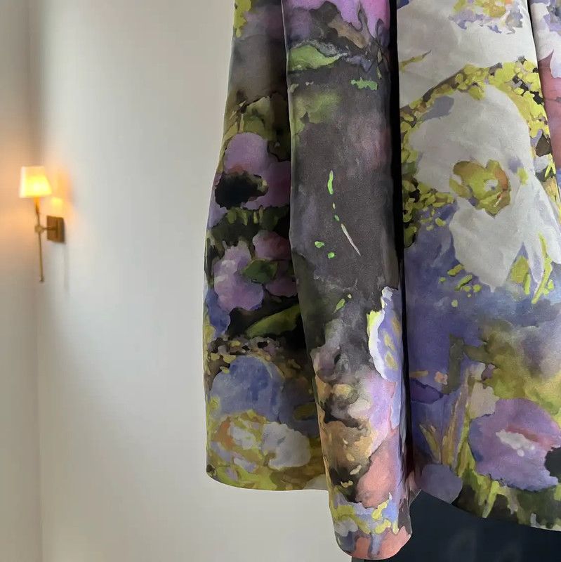 Lanvin Lanvin Floral Print Women's Skirt 0089 Size 28" / US 6 / IT 42 - 4 Thumbnail