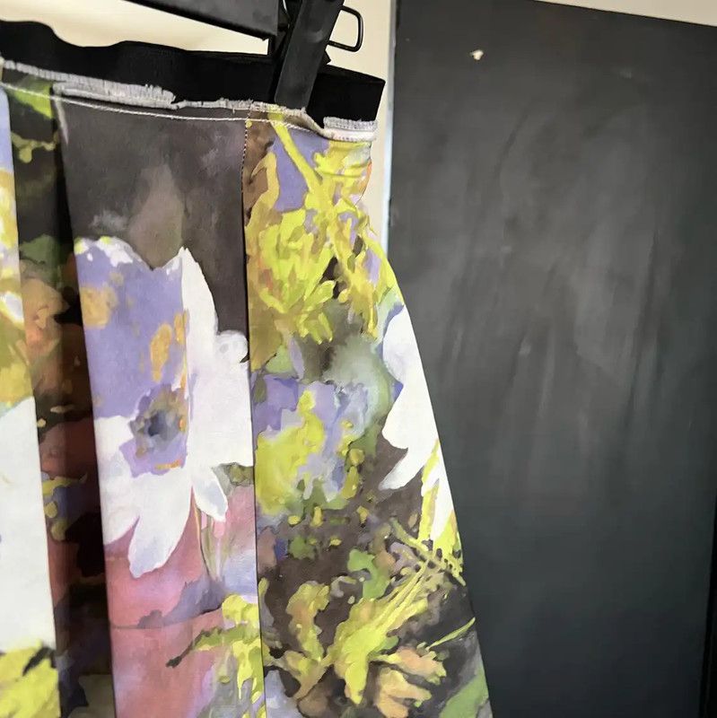 Lanvin Lanvin Floral Print Women's Skirt 0089 Size 28" / US 6 / IT 42 - 2 Thumbnail