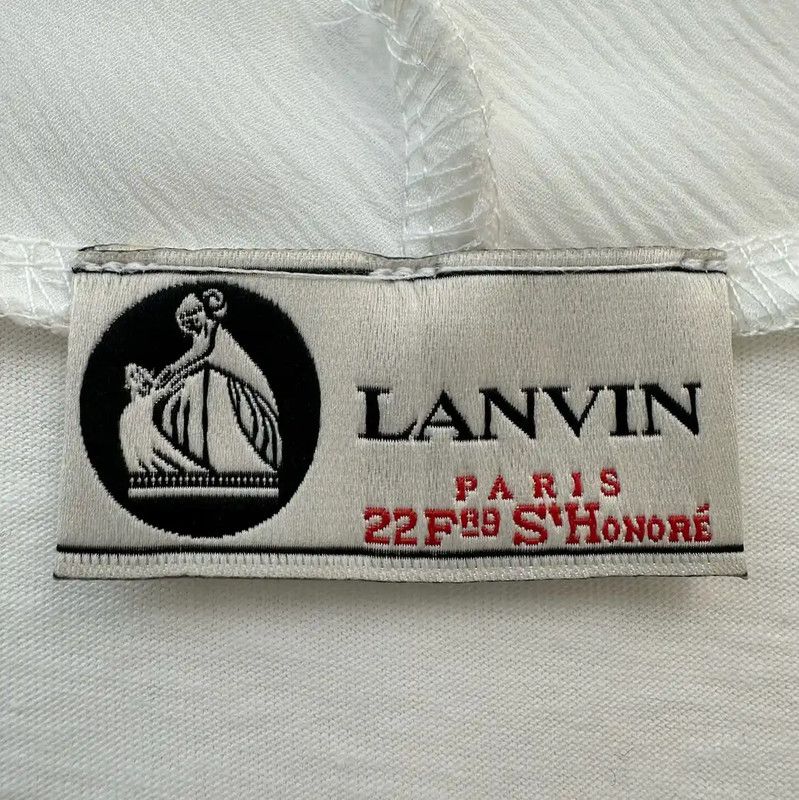 Lanvin Lanvin White Women's Graphic T-Shirt 0089 Size L / US 10 / IT 46 - 7 Thumbnail